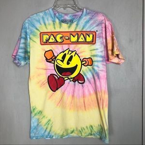 Pac-Man tie dyed tee shirt